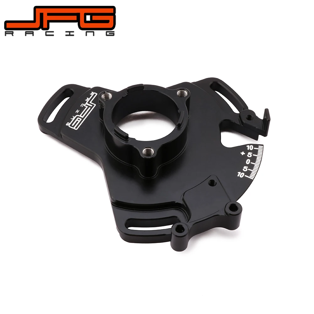 Motorcycle Black CNC Aluminum Adjustable Stator Timing Plate For YAMAHA