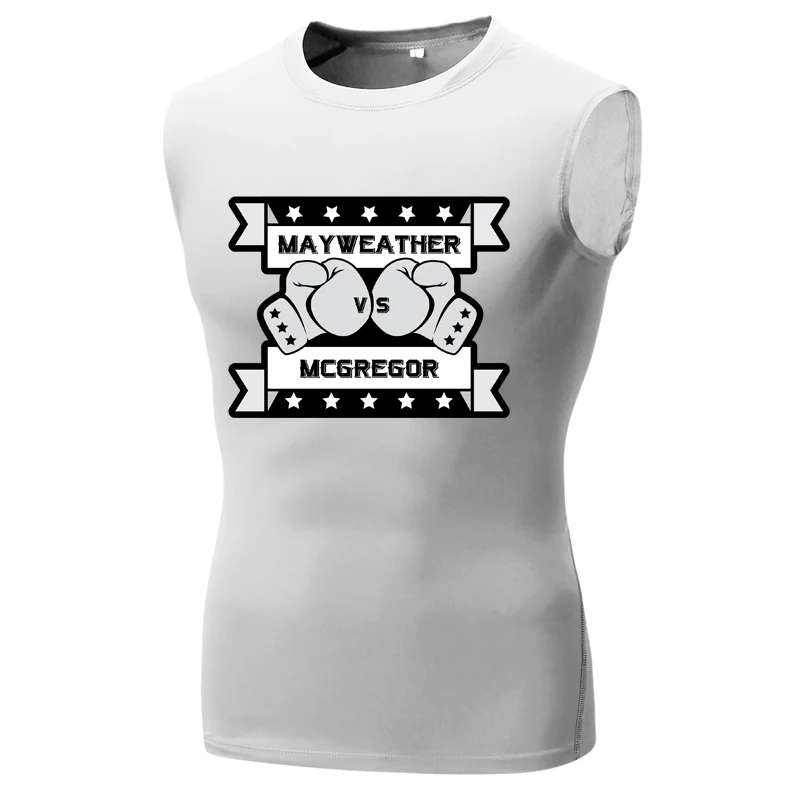 Мужская компрессионная рубашка для занятий борьбой conor mcgregor vs floyd mayпогода