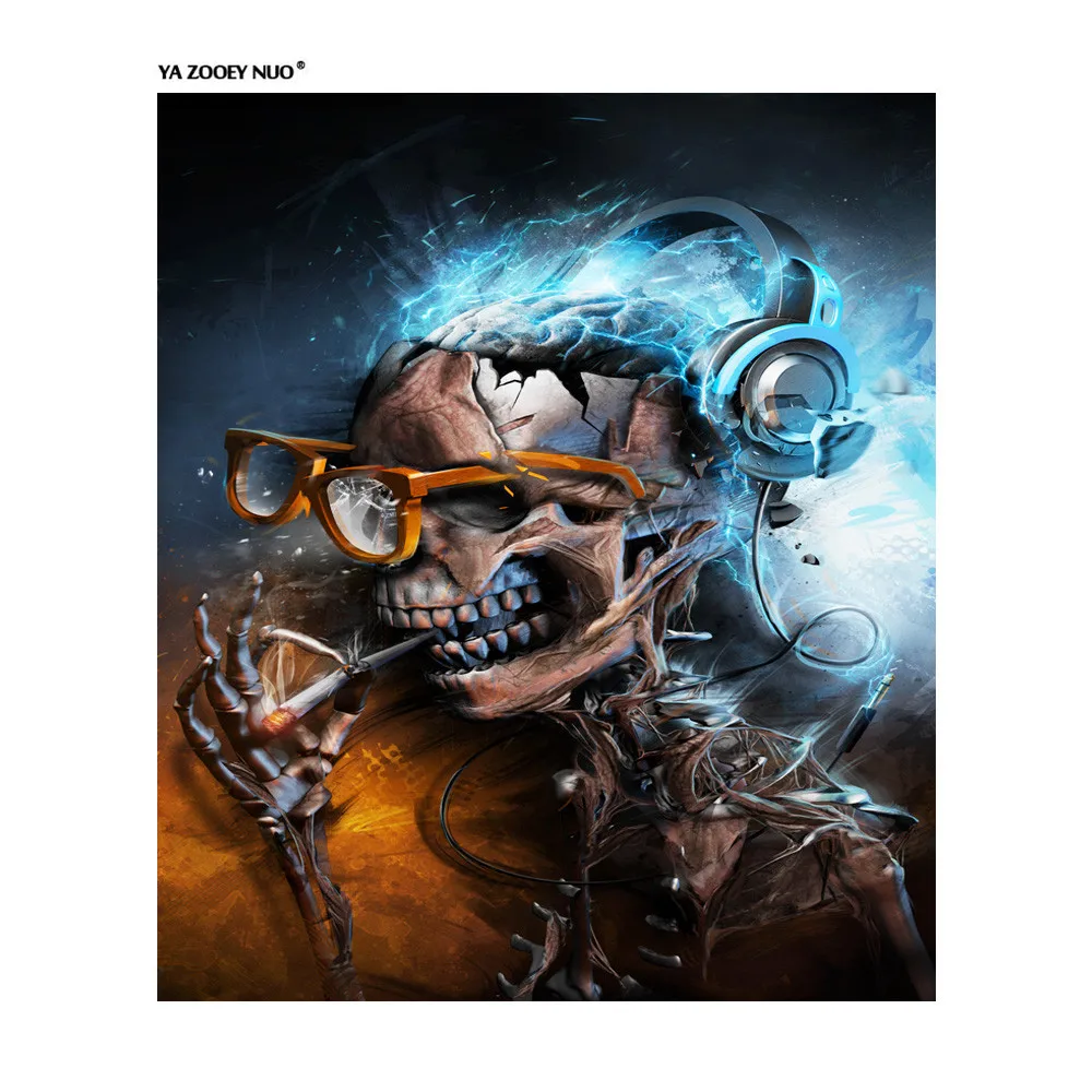 

5D DIY Diamond Painting skull Embroidery Full square Diamond Cross Stitch Rhinestone Mosaic Painting Home Decor Gifts YU224