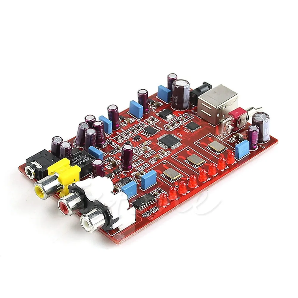 

XMOS+ PCM5102 + TDA1308 USB decoder board USB in Coaxial RCA headphone output