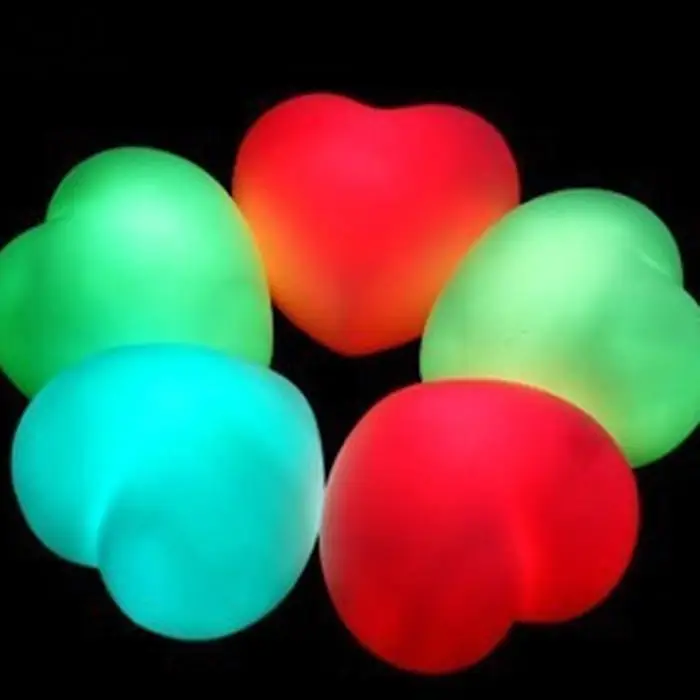 

Toy Heart Shape LED Night Light Lamp Color Changing Gift Sweet