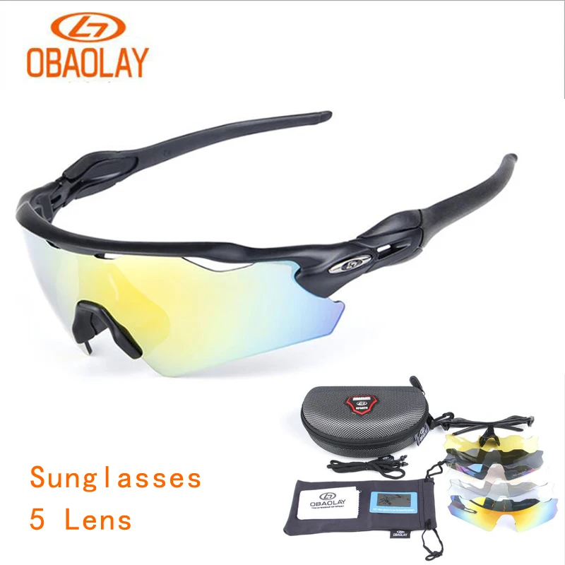 Obaolay Cycling glasses Polarized sunglasses Outdoor sports Goggles 5