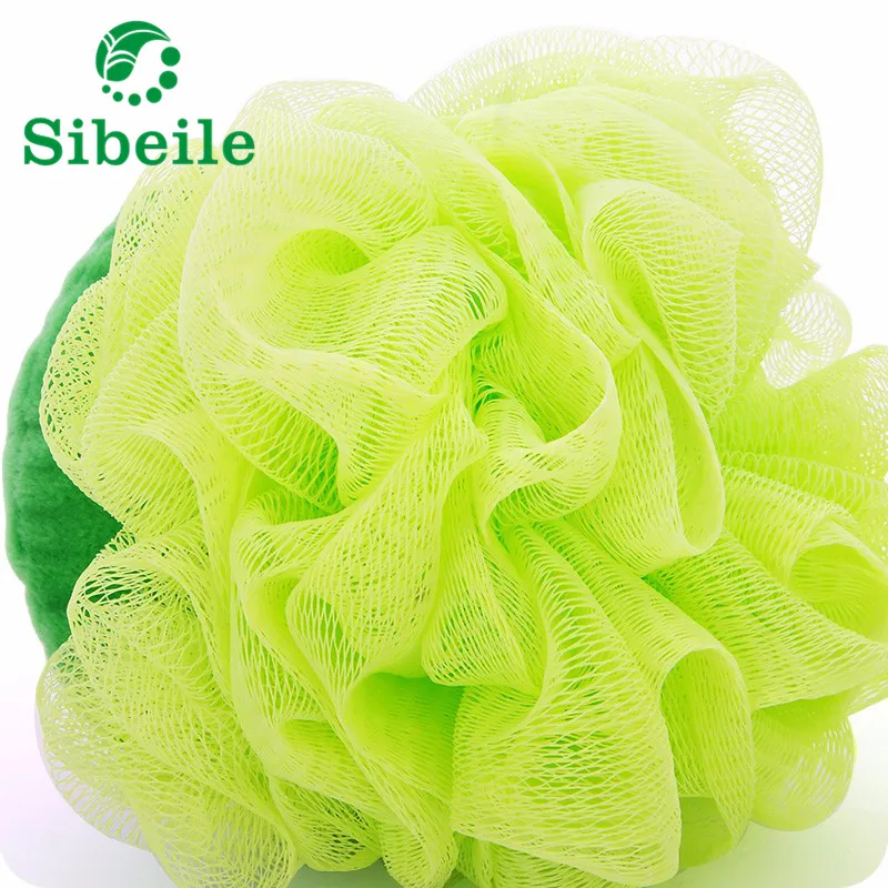 SBLE 6 pics fruit bath ball Baby bath towel with lovely flowers Cute Fruit Shape Bath Rub Brushes shower Sponges Soft Durable