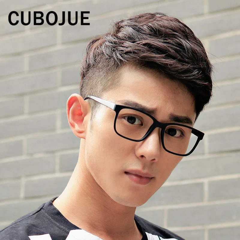 Cubojue Vintage Glasses Frame Men Women fake Eyeglasses Frames man with Clear Lens Cheap