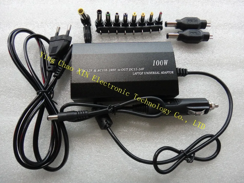 Regulated 12-24V DC Power Supply Adapter Charger For Multi Laptop 96W With 8 Tip