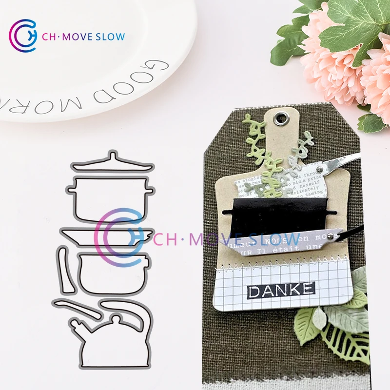 

2019 New Arrival CH Kitchenware Metal Cutting Dies For Scrapbooking DIY Cards Stencil Paper Craft Handmade Album