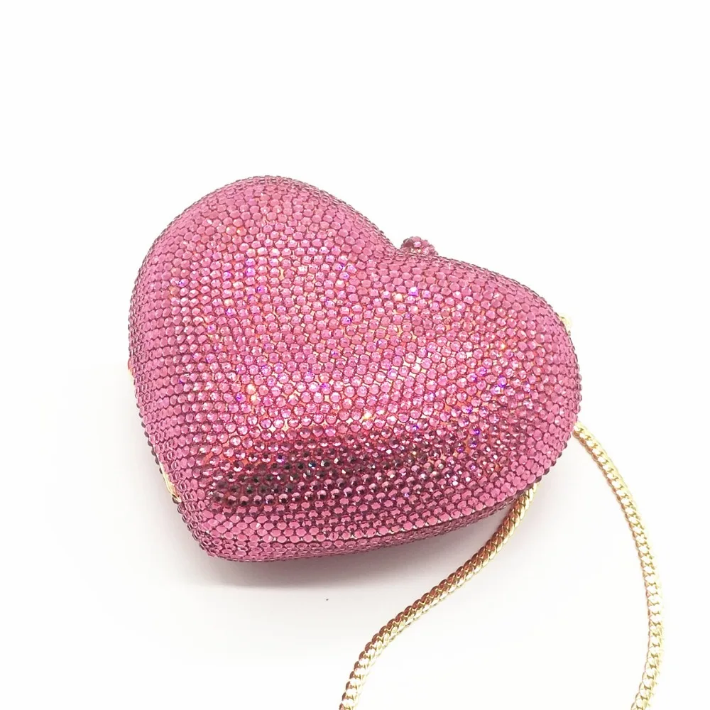 pink and silver clutch bag