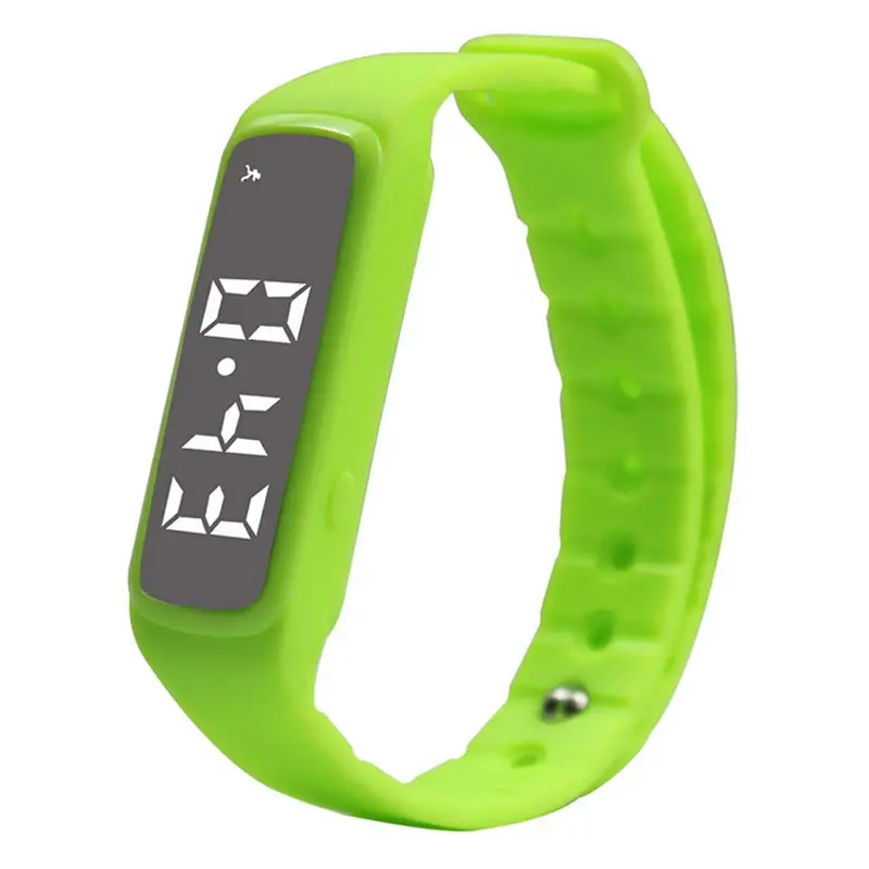CD5 умный Браслет 3D шаги силиконовый браслет многофункциональный браслет Micro-usb зарядный кабель спортивные Смарт-часы для детей - Цвет: Зеленый