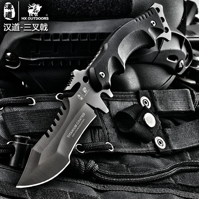 $US $26.80  HX OUTDOORS Survival Knife Army Hunting 58hrc Hardness Straight Knives Essential tool For Self-defe