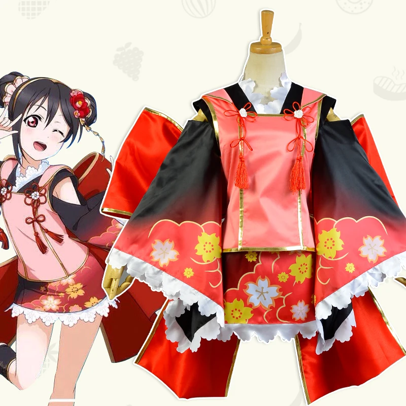 

LOVE LIVE Yazawa Niko LL Monster Kimono Uniforms Cosplay Costume Free Shipping