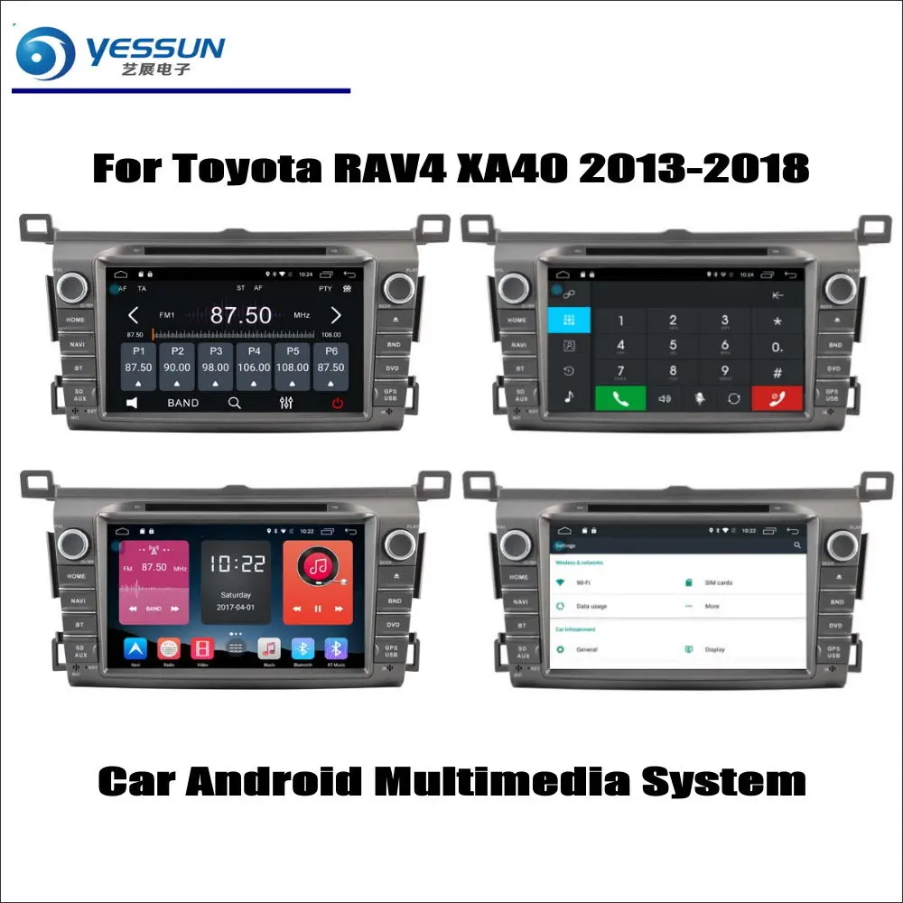 

For Toyota RAV4 XA40 2013-2018 Car Radio CD DVD Player GPS Navigation Android System HD 8" Screen Multimedia