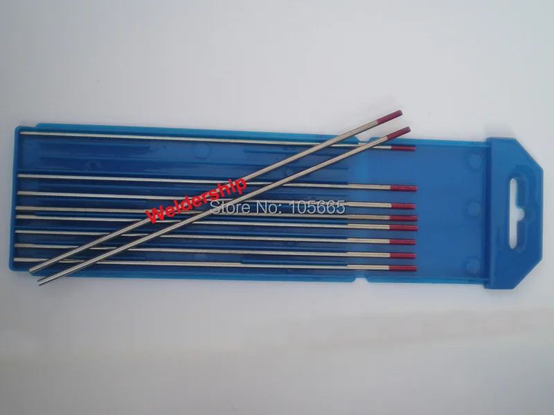 Tungsten rod 10pcs 2.4*150mm 3/32x6" WT20 Thoriated Tungsten Electrode