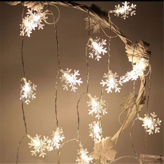 3 M 20 LED Albero Di Natale Fiocco di Neve Luci Leggiadramente Della Stringa Pro 3 M 20 LED Albero Di Natale Fiocco di Neve Luci Leggiadramente Della Stringa Pro