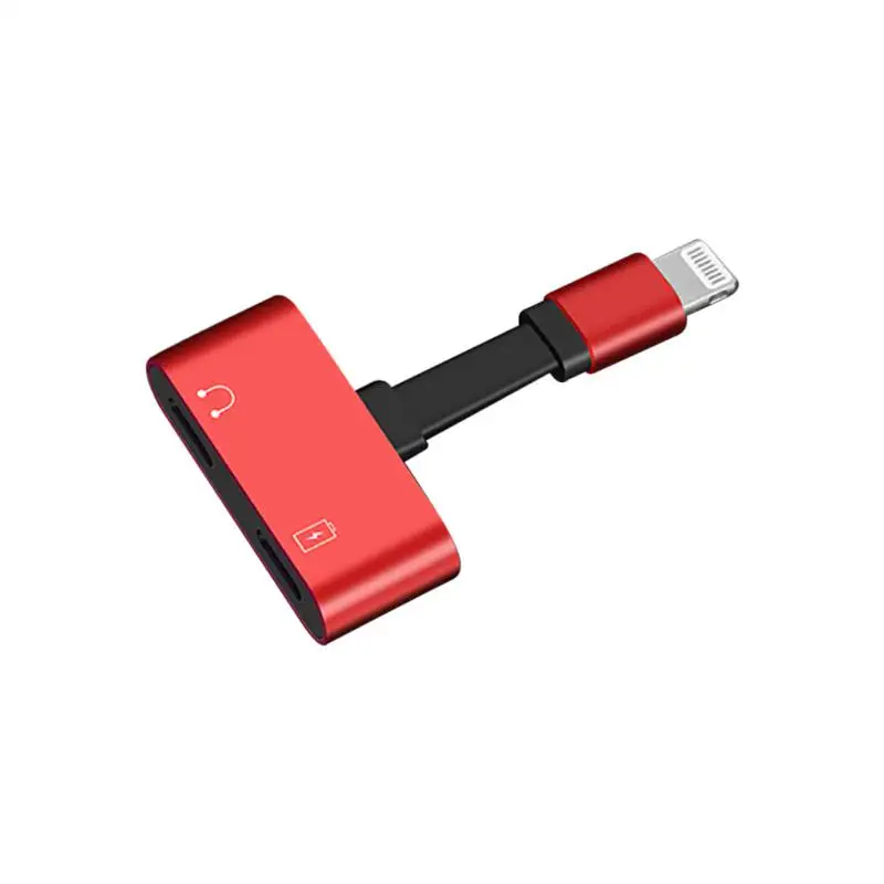 2 in 1 for Lightning Adapter For iPhone 7 Charging Adapter For iPhone 8 7 Plus 10 X Charger Splitter Headphone Adapter