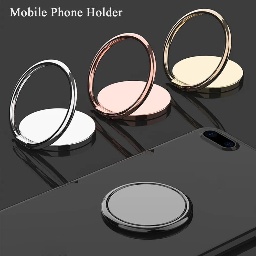 

1PC New Design Middle Finger Up Smile Stool Ring Grip Rotating Stand Metal Mount Holder for iphone Smartphone Gift