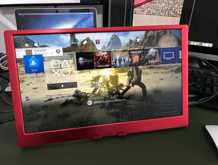 Hfsecurity 10 1 дюймов 2560*1600 ips полный угол переносной экран для PS4 Xbox игровая антенна 5В