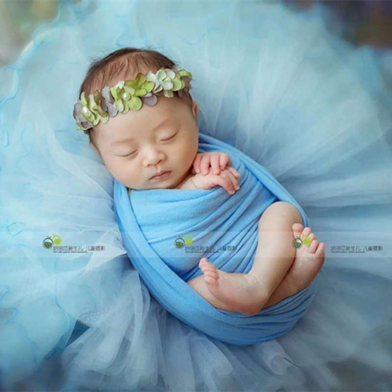 Ulitmate стрейч Обёрточная бумага новорожденный эластичная вязаная пеленка наряд для фотосессий Джерси стрейч Обёрточная бумага