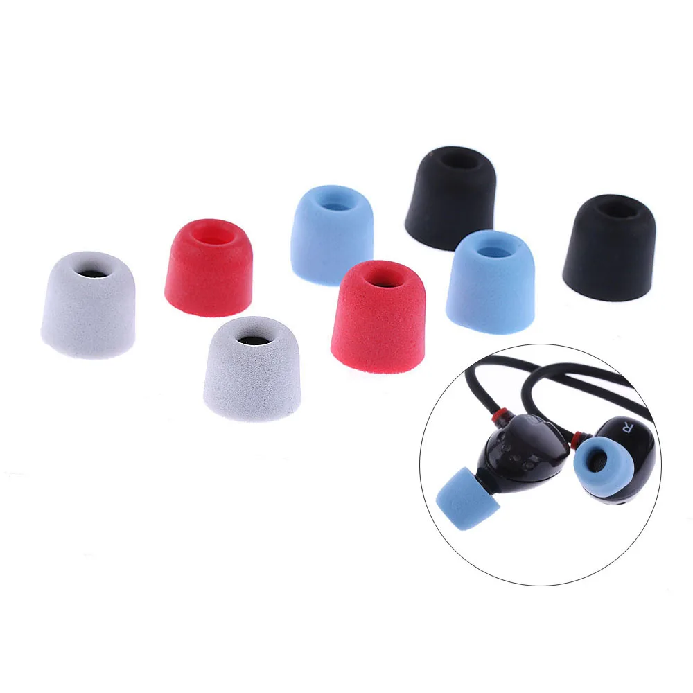 4Pairs/Set Noise Isolating Foam Tips 3mm/5mm T100/T400 Ear Tip For In