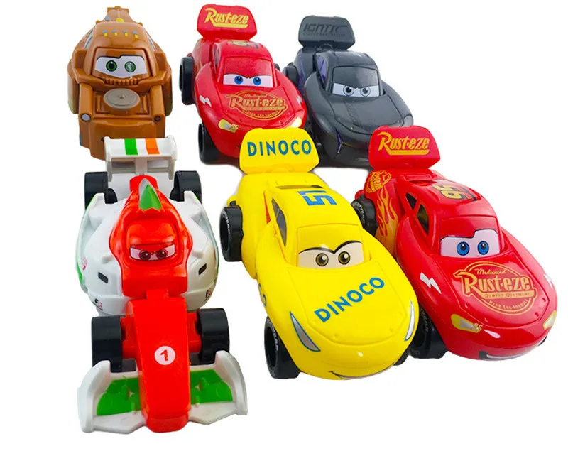 1 шт. disney Pixar Cars 2 3 Lightning McQueen экзотический детский гоночный автомобиль мальчик Рождественский подарок модель автомобиля деформированная игрушка яйцо подарок