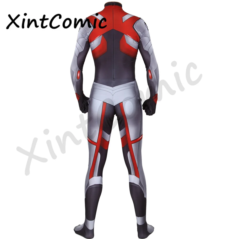 Avengers Endgame Quantum Realm Costume Captain Marvel Cosplay Captain America Superhero Zentai Jumpsuits Costumes Bodysuit Suit