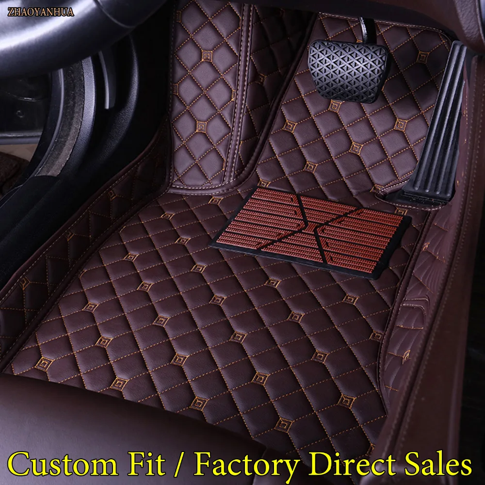 

ZHAOYANHUA car floor mats for Audi A1 A3 A4 A7 A8 Q3 Q5 Q7 TT 5D car-styling heavy duty all weather carpet floor liner