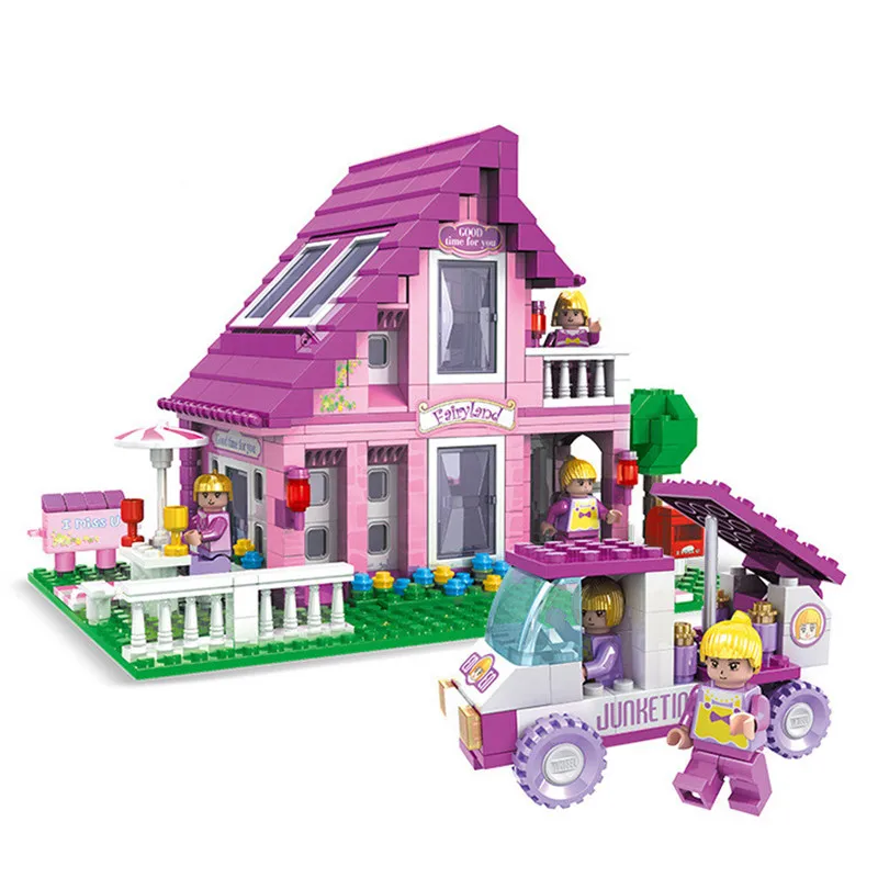 Cendrillon romantique Château Princesse Blocs de construction Jouet Fille Cadeau