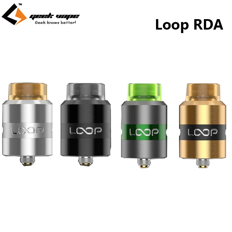 Оригинальный GeekVape петля RDA танк 24 мм объемный воздушный поток дизайн RDA для электронных сигарет коробка мод Vape Geekvape Athena Squonker