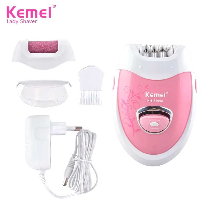 

2 In 1 Mini Elelctric Epilator & Foot File Professional Personal Care Tools Body Hair & Callus Remover Portable Women Shaver