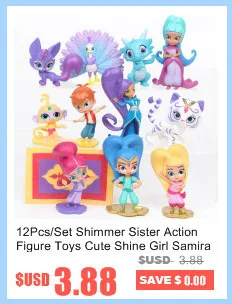 8 шт./компл. Shimmer Sister Dolls Shine Girl игрушки для принцесс 3-15 см красивые ПВХ Фигурки для детей вечерние подарок доступен дропшиппинг