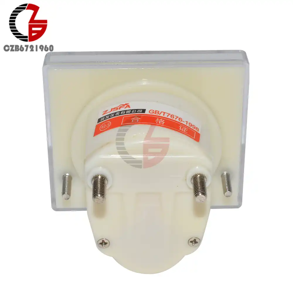 DC 10A GB//T7676-98 Analog Panel AMP Current Meter Ammeter Gauge 85C1 White 0-10A