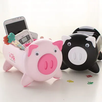 Creative Pig Cute Storage Box Desktop Organizer Box Desk