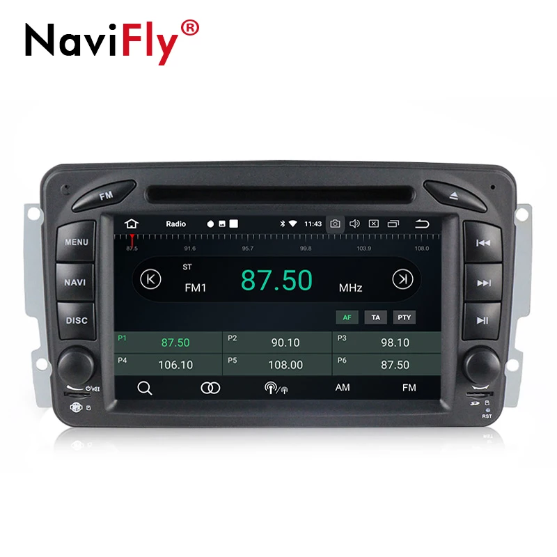 Cheap NaviFly 7 inch 2 din Android 8.0 car dvd radio GPS for Mercedes Benz W209/W203/W168/M/ML/W163/W463/Viano/W639/Vito/Vaneo 4