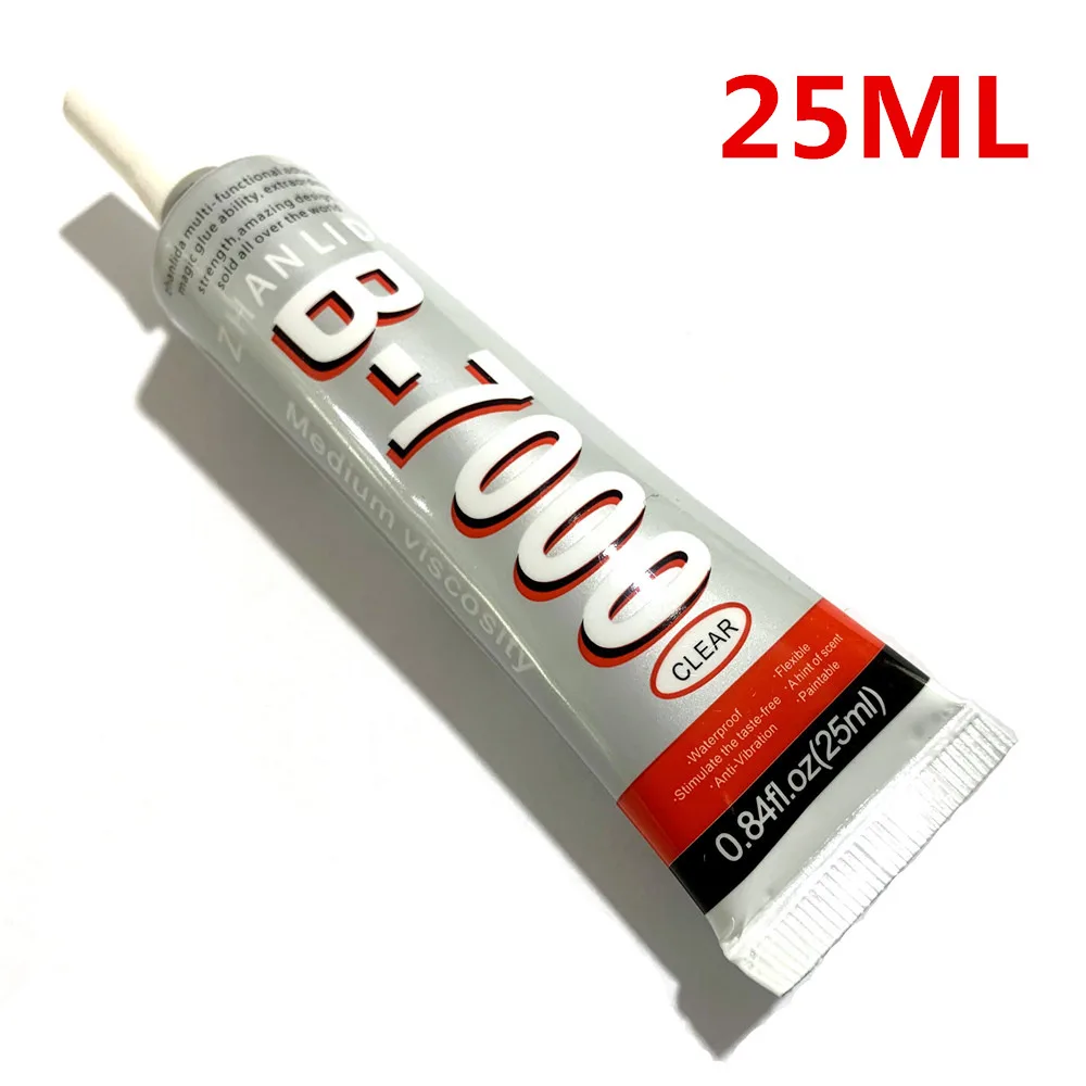 

25ML New Packing B-7000 Multi Purpose Glue Adhesive DIY Cell Phone Nail Gel Crafts Glass Epoxy Resin B7000 Adhesives B002