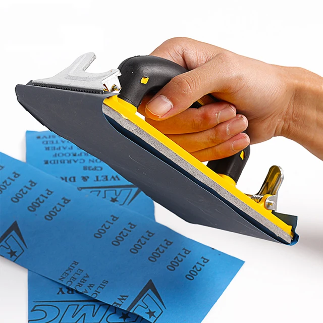 Handheld Belt Sandpaper Frame Sand Paper Devil Sanding Diy Tool Bubble