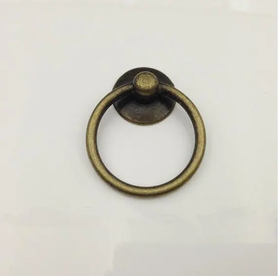 Drawer Ring Pulls Handle Knobs Gold Antique Bronze Dresser Drop Ring