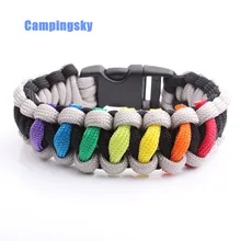 CAMPINGSKY Кемпинг парашютный шнур аварийный 550 паракордовый браслет для выживания ювелирные изделия, оборудование для выживания кемпинга