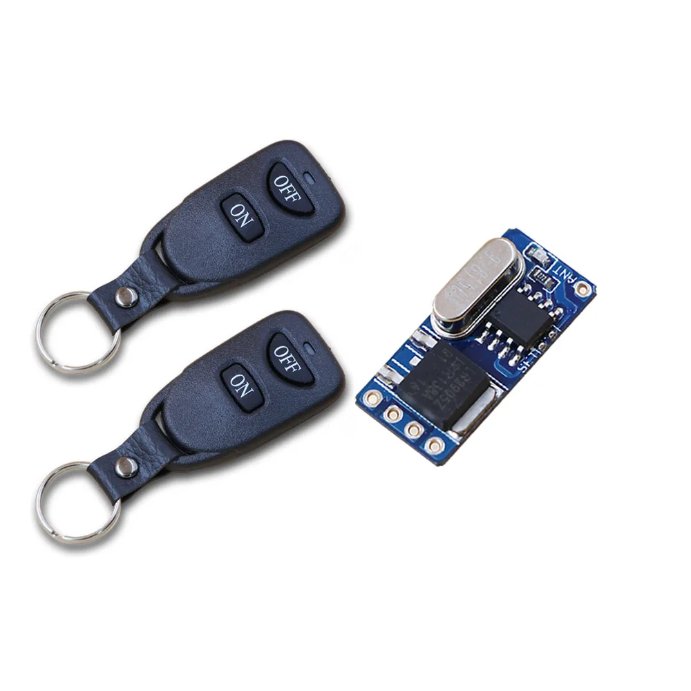 

DC3.5v-12v RF Wireless Remote Control Lighting Switch Radio Controlled Switch System Transmitter Receiver 315Mhz/433MHZ