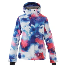 Новая женская лыжная куртка водонепроницаемая ветрозащитная куртка для сноуборда зимнее пальто женское зимнее теплое пальто Лыжный жилет Femme