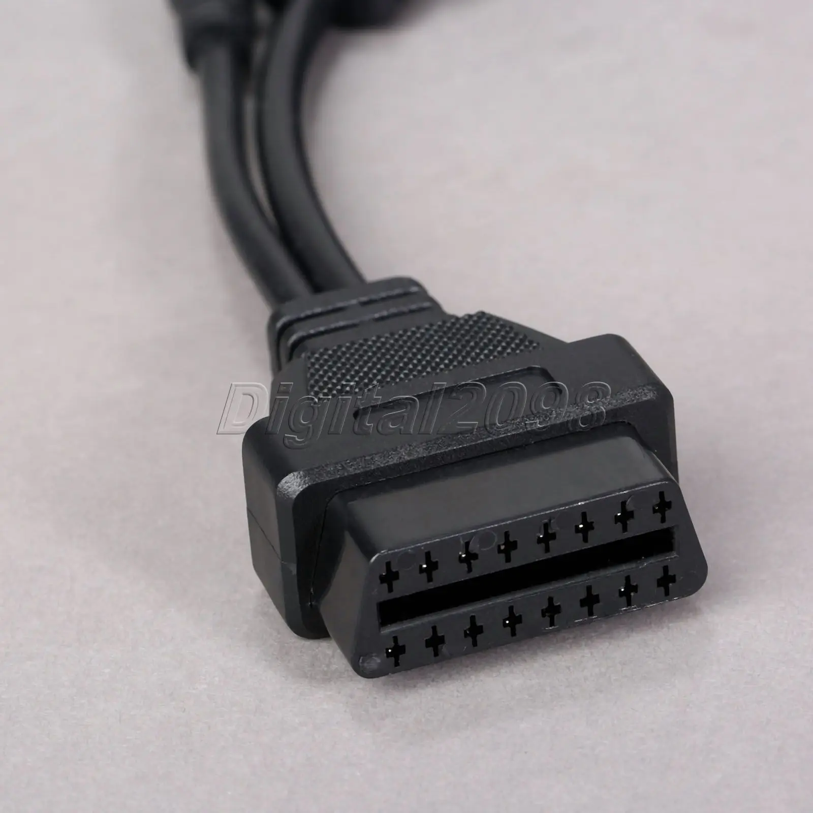 1X Автомобильный диагностический инструмент 12Pin до 16Pin OBDII 2 разъем OBD диагностический адаптер для Mitsubishi Автомобильный Кабель OBD кабель для Mitsubishi