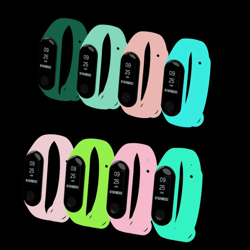 

Luminous Colorful Xiaomi Mi Band 4 Strap for MiBand 3 Bracelet Strap Mi Band 3 Smart Watch Accessories Xiaomi Band Replacement