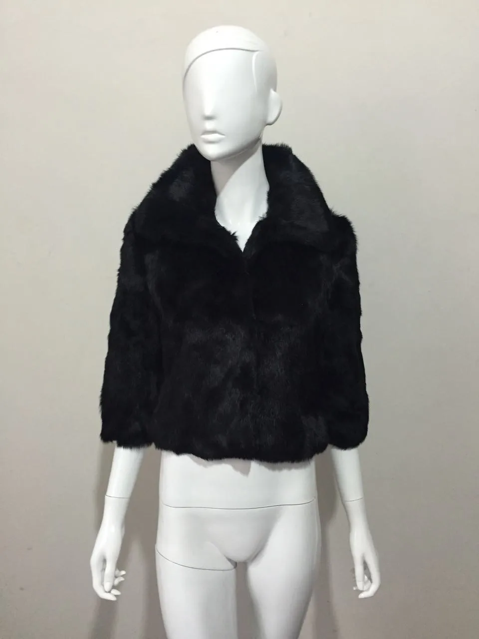

SF0011 black colors chinese sell womens winter outwear real fur coats