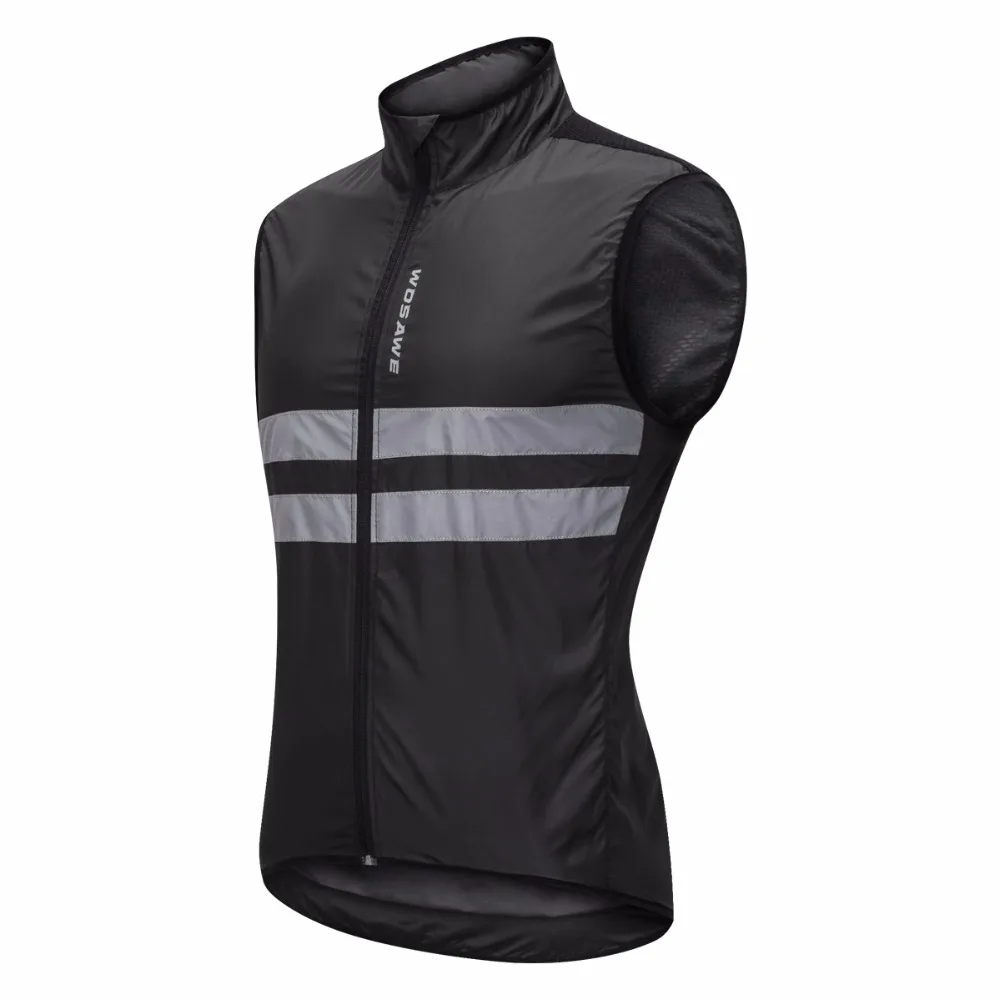 WOSAWE Summer Cycling Reflective Vest Quick-drying Mtb Bike Mountain Top Outdoor Sports Sleeveless Sports Jackets Cycle Clothing WOSAWE Summer Cycling Reflective Vest Quick-drying Mtb Bike Mountain Top Outdoor Sports Sleeveless Sports Jackets Cycle Clothing