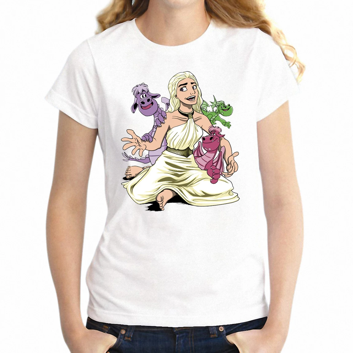 

New Women's T-shirt Mother of Cats Daenerys Targaryen Game of Thrones Funny Awesome Girl's tshirt Harajuku Streetwear tees tops