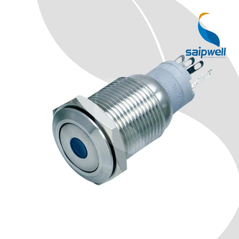 

Hot IP65 illuminated Small Stainless Stell Metal Push Button Switch self-locking Push Button Reset Switch High Quality