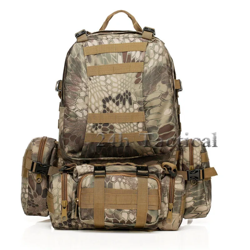 50L большой камуфляж унисекс военный тактический рюкзак для наружного использования Рюкзаки Кемпинг Туризм Охота Спортивные Сумки - Цвет: MKGR