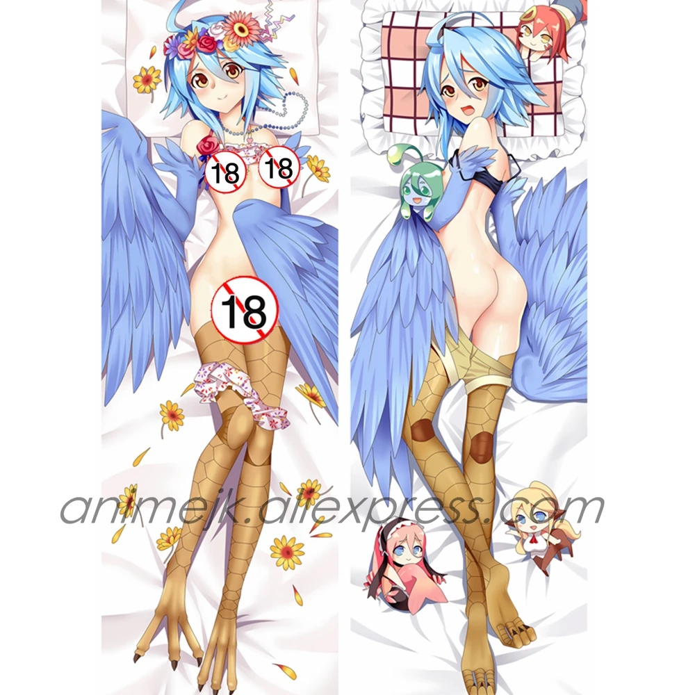 Аниме JK monster musume no iru nichijou Papi Dakimakura наволочка для тела чехол для подушки с рисунком орла девушка обнимает чехол для подушки