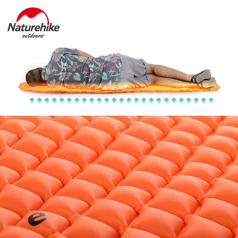 Naturehike NH17T023-T Inflatable TPU Air Mattress Sleeping Pad Tent Mat Ultralight Portable For Mummy Sleeping Bag Camping Hike