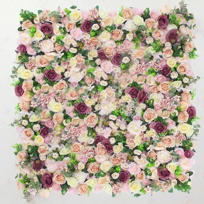 

6.5ft x 6.5ft high quality very dense artifical silk roses wedding flower wall luxury flower backdrop Wedding decoration
