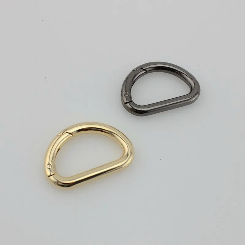 Новинка 3 цвета 33*19 мм пружинное открытое d-образное кольцо фурнитура для пряжки на ремень металлическое d-кольцо для сумок