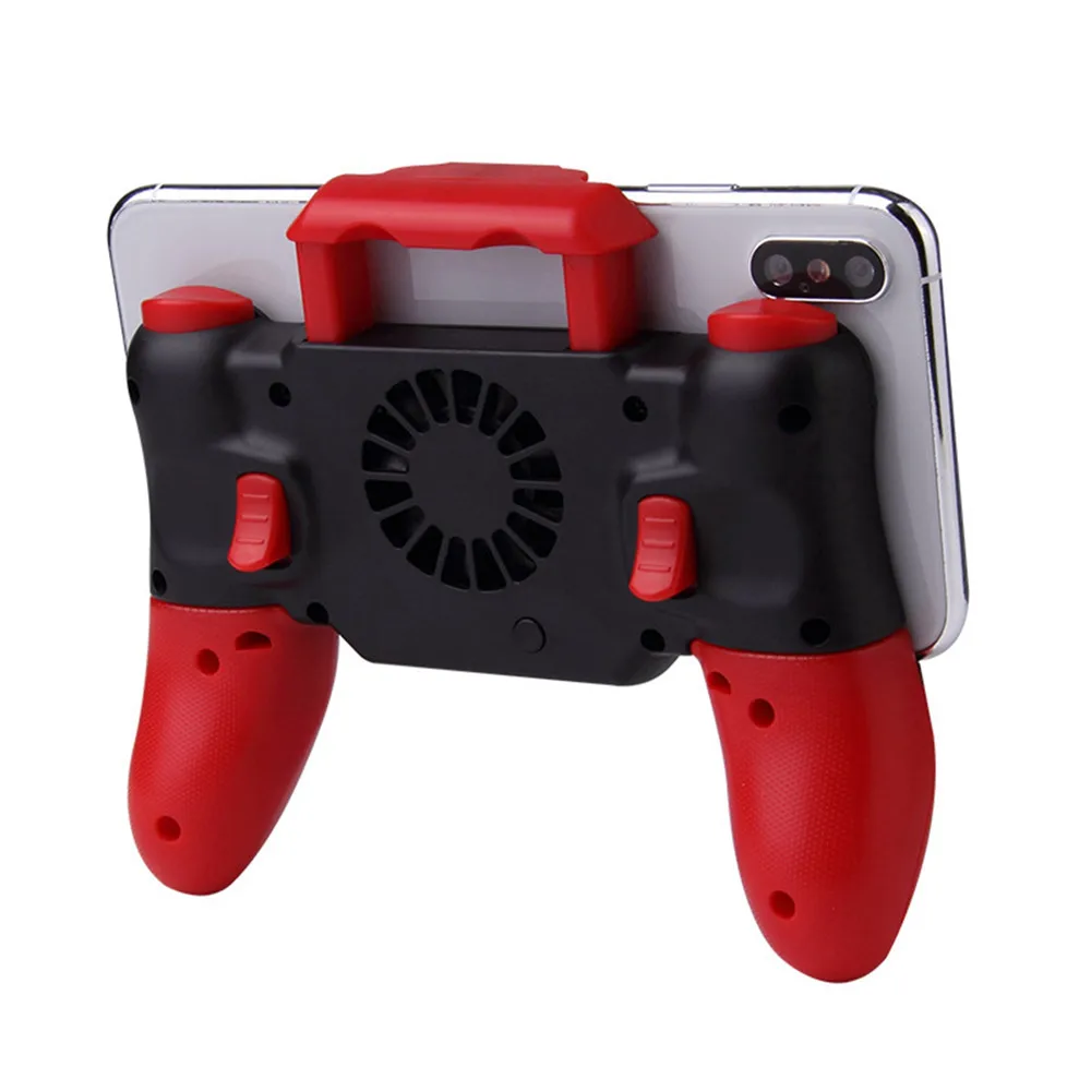 

F6 Bluetooth Heat Dissipation Cooling Fan Gamepad Joystick PUBG Game Controller For IOS Mobile Phone Built-in 800mAh Battery